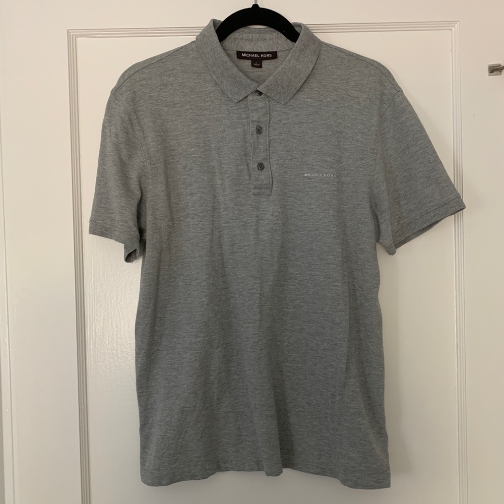 Michael Kors gray polo shirt